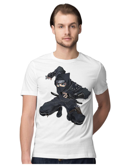 Anime Ninja In Shuriken Pose
