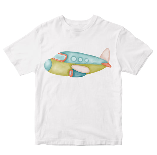 Cute Airplane Watercolol Illustration Toddler