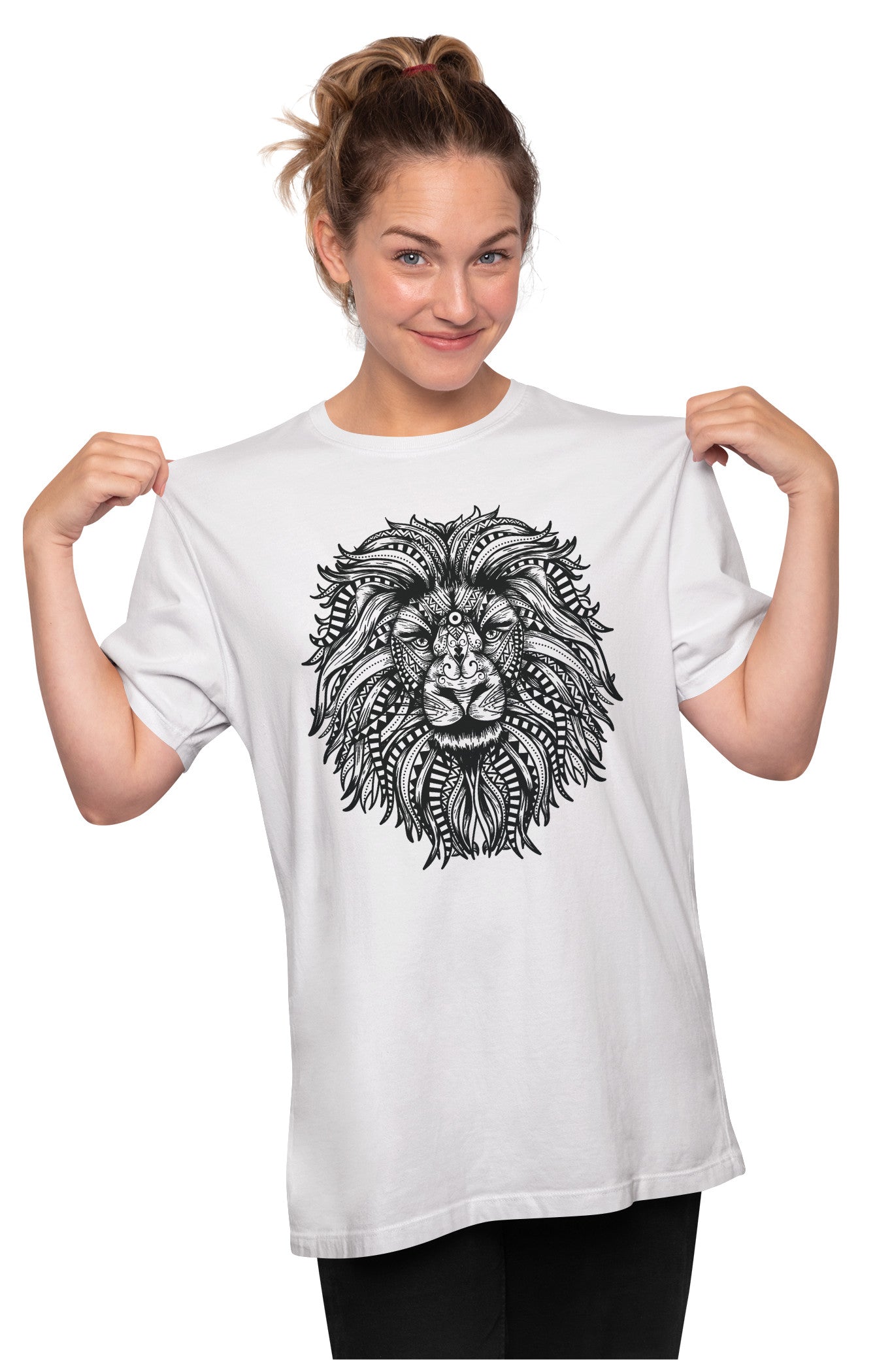 Lion Mandala Oversized Unisex T-shirt