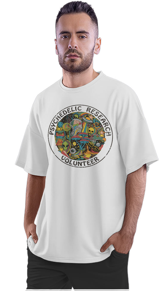 Psychedelic Research Volunteer Oversized Unisex T-shirt
