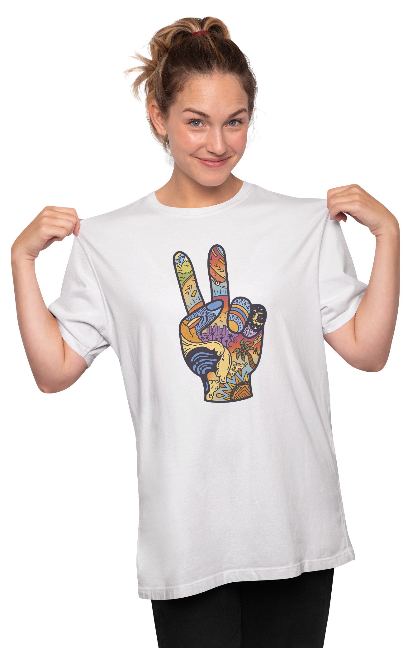 Peace, Paradise & Vacations Oversized Unisex T-shirt