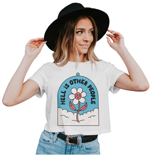 Antisocial Flower Crop Top