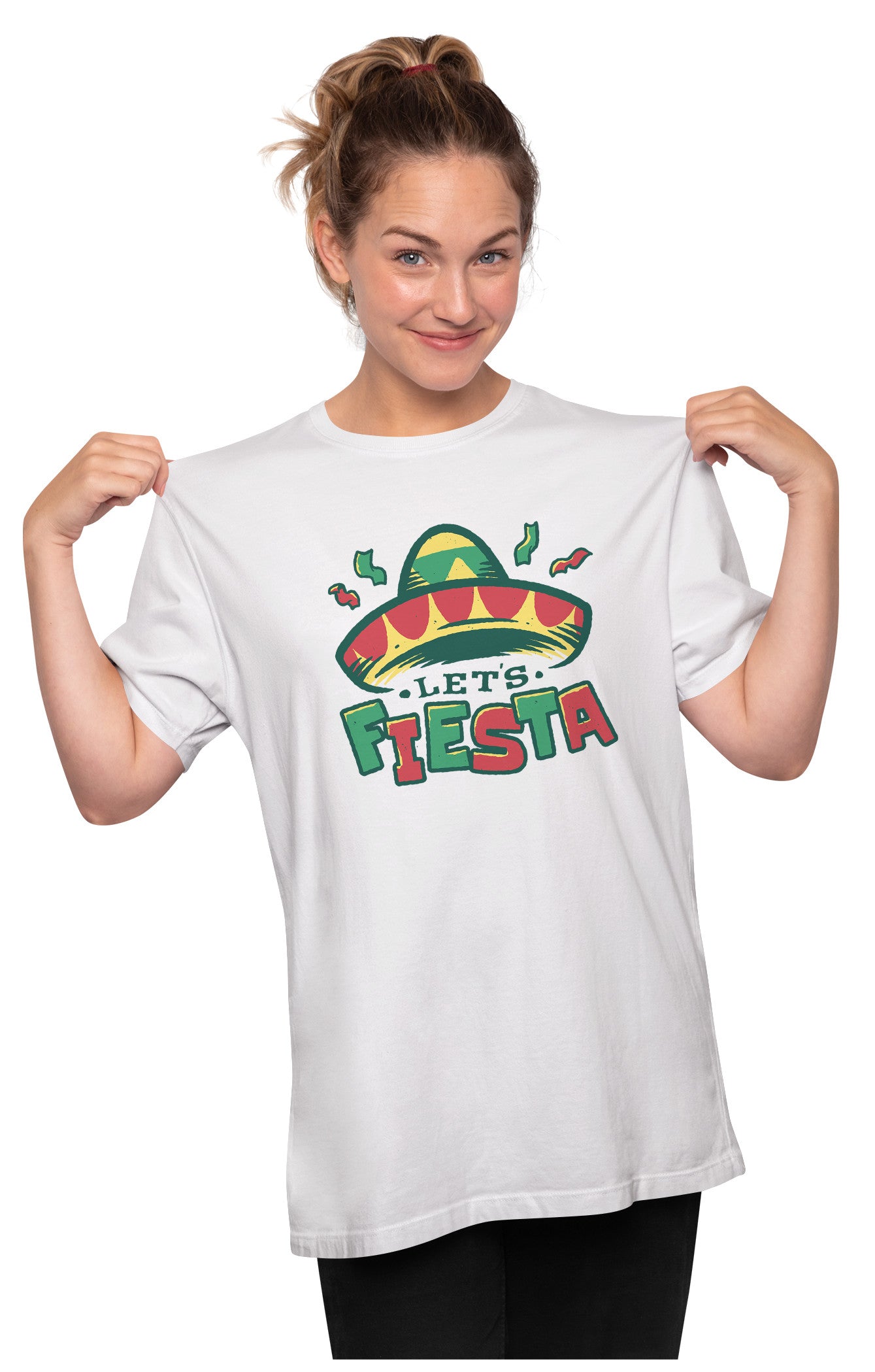 Let's Fiesta - Mexican Hat Oversized Unisex T-shirt