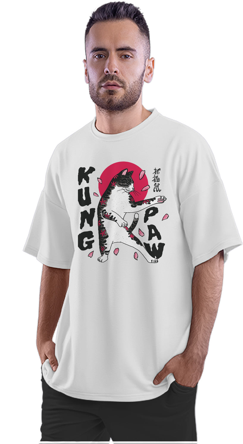 Kung Fu Cat - Karate Cat Oversized Unisex T-shirt