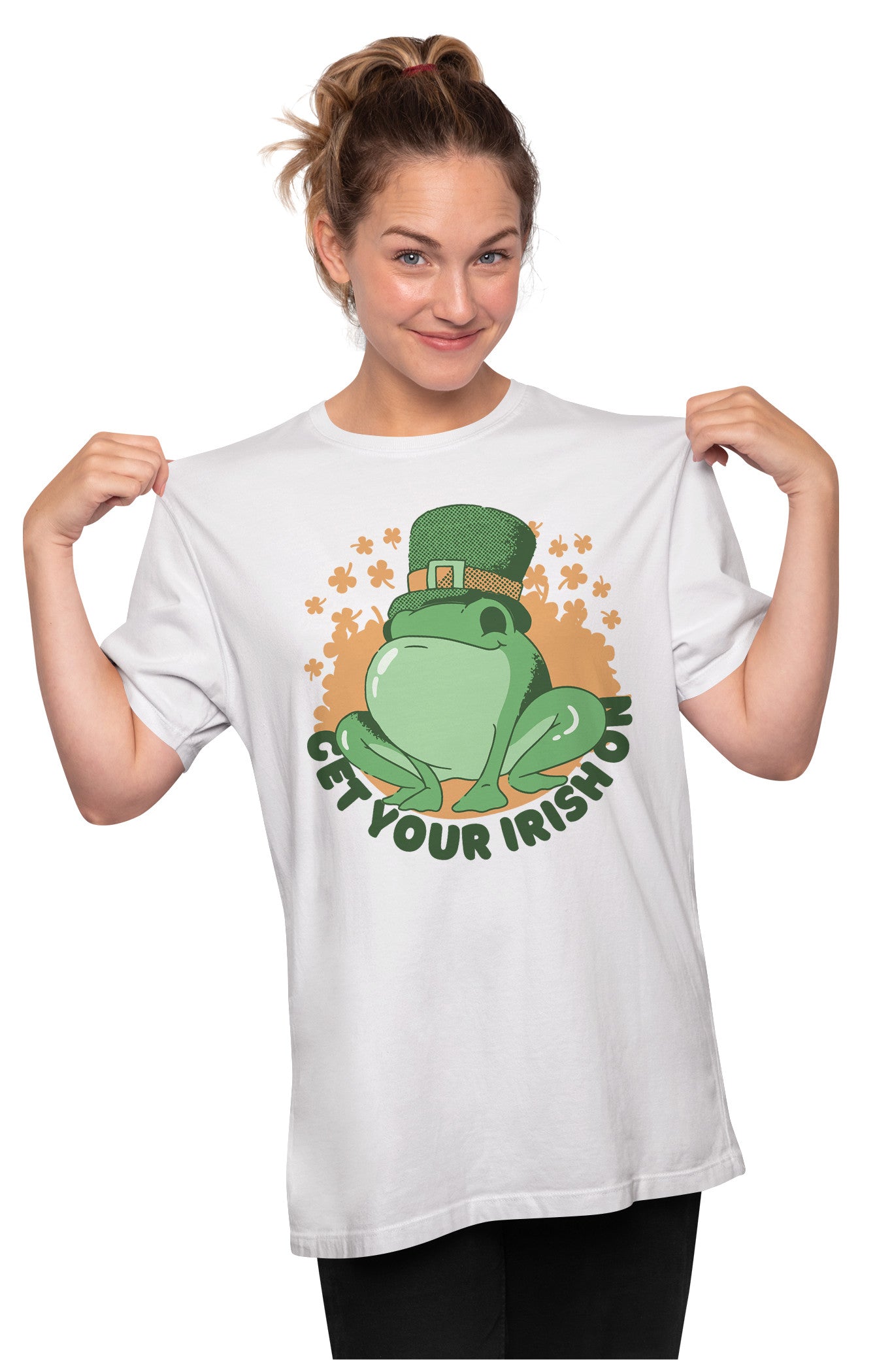 St. Patrick's Irish Frog Oversized Unisex T-shirt