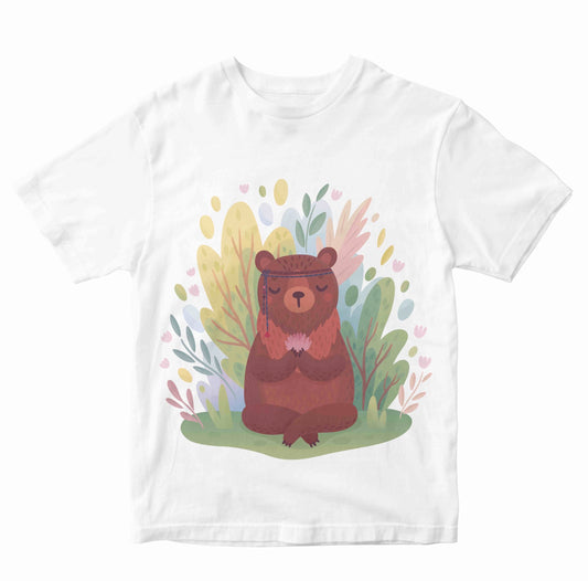Boho Bear Meditating Kids