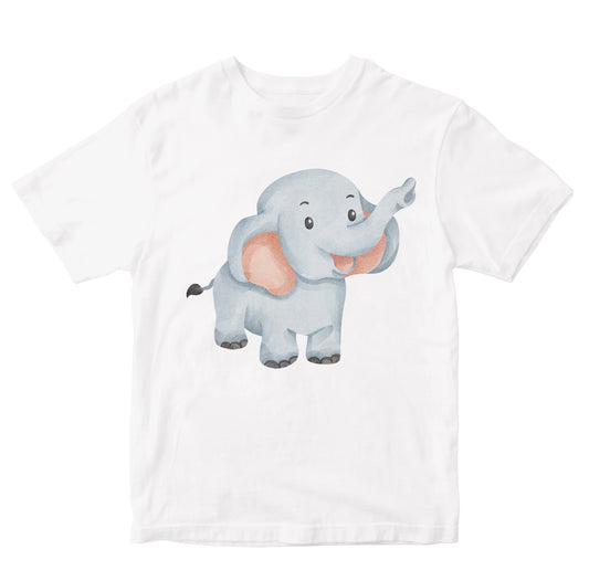 Cute Elephant Watercolor Illustration Toddler