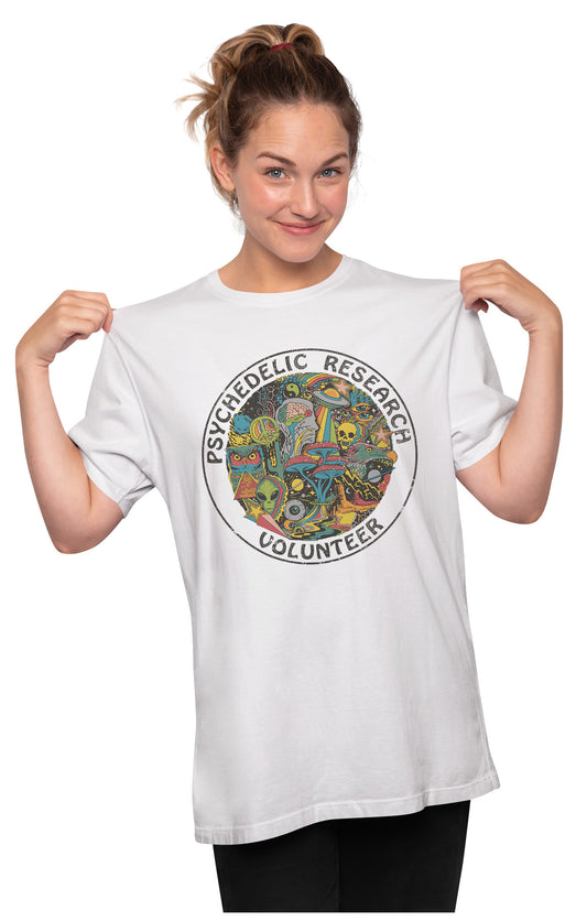 Psychedelic Research Volunteer Oversized Unisex T-shirt