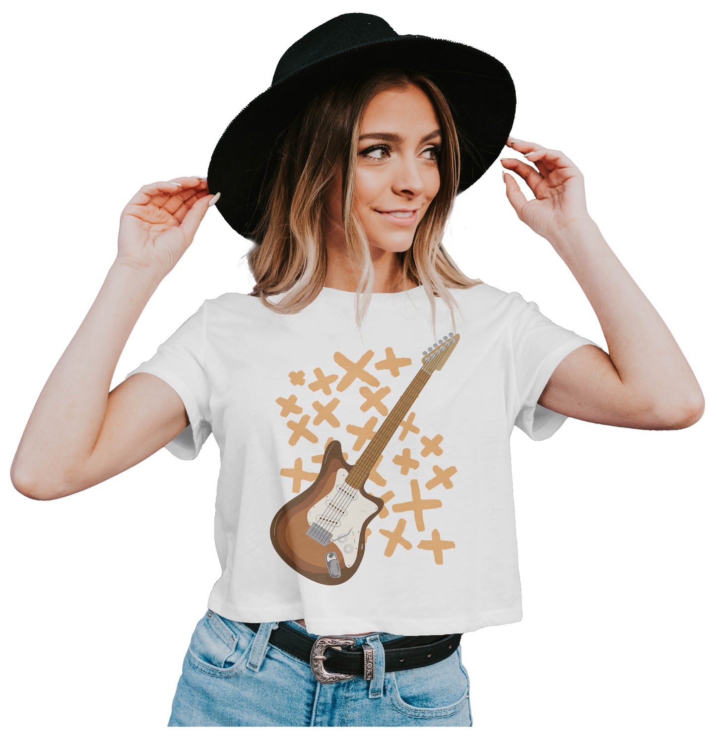 Awesome Electric Guitar Crop Top