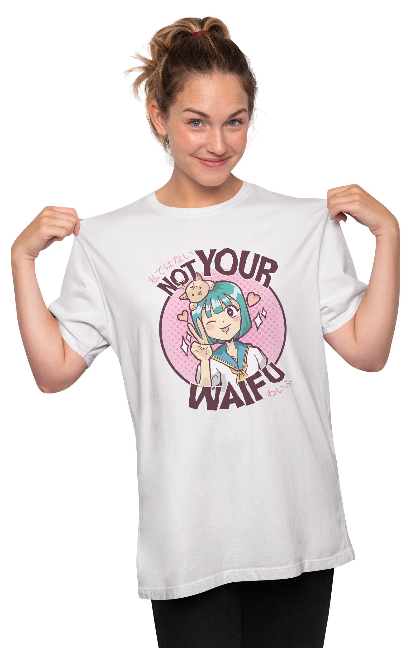 Not Your Waifu - Funny Anime Girl Oversized Unisex T-shirt