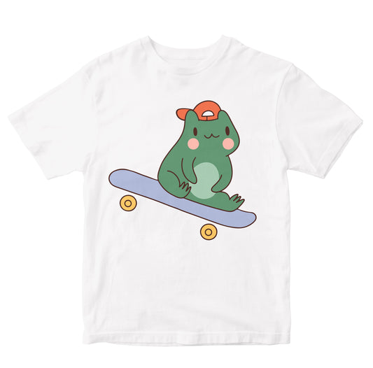 Cute Frog On Skateboard Toddler