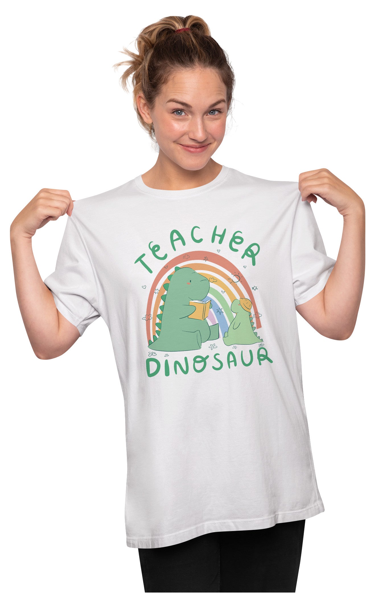 Dinosaur Teacher Oversized Unisex T-shirt