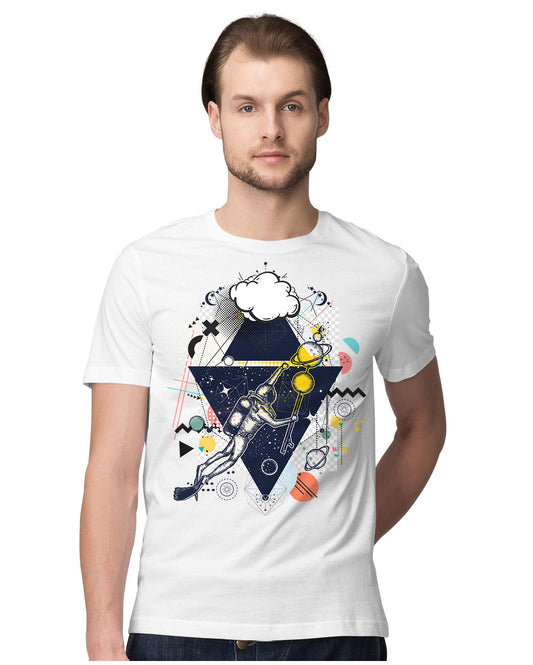 Astronaut Cut-Out Detailed Doodle