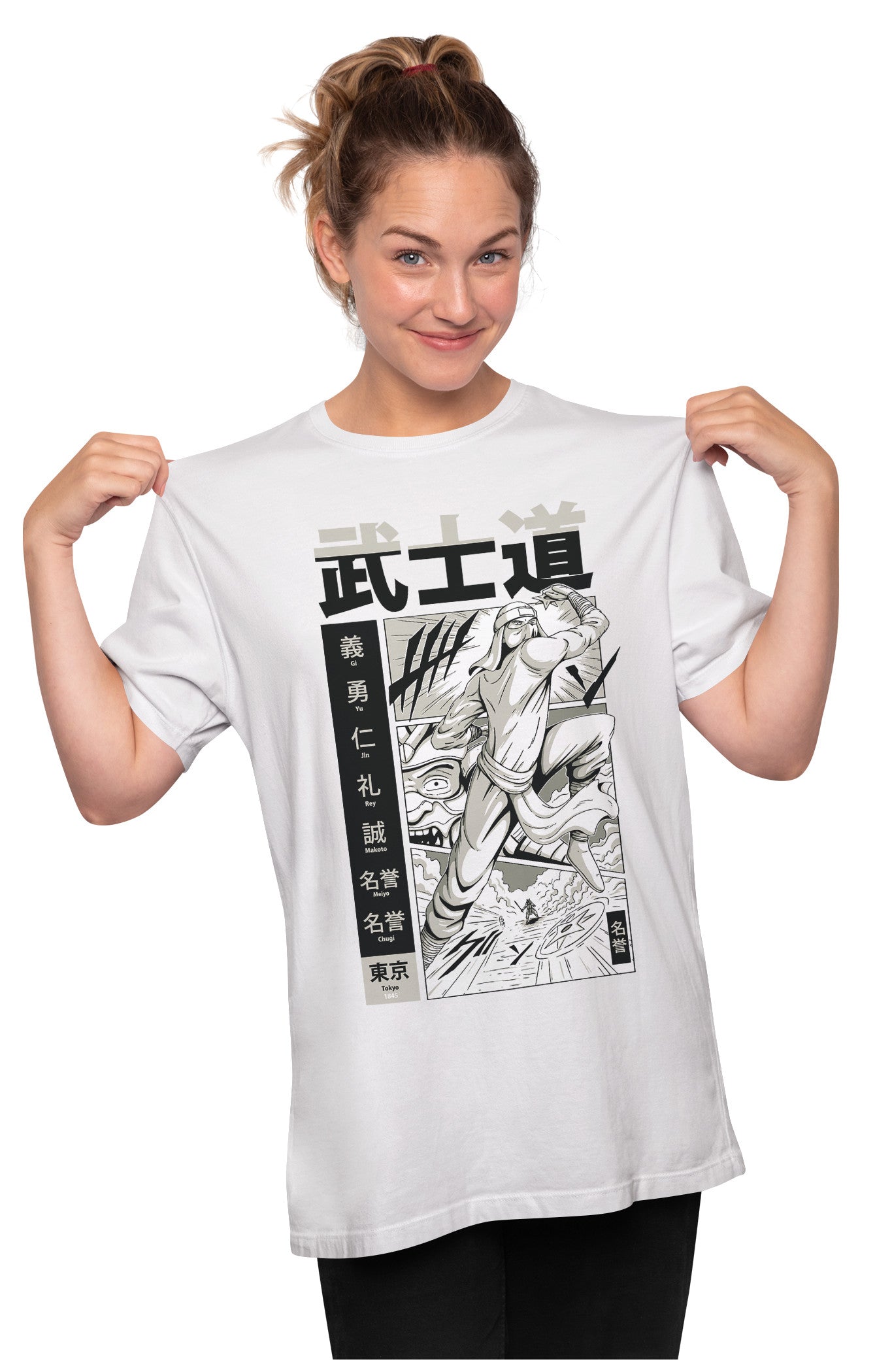 Samurai Manga Strip  - Bushido Oversized Unisex T-shirt