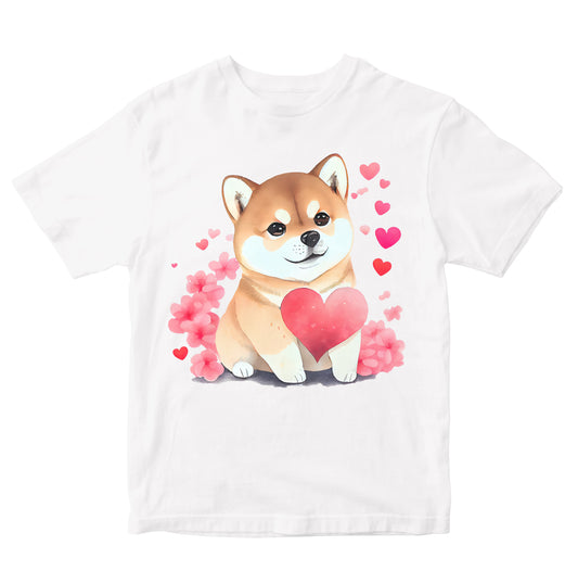 Cute Shiba Inu With Hearts Toddler
