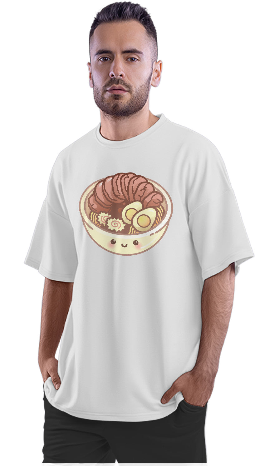 Kawaii Ramen Bowl Oversized Unisex T-shirt