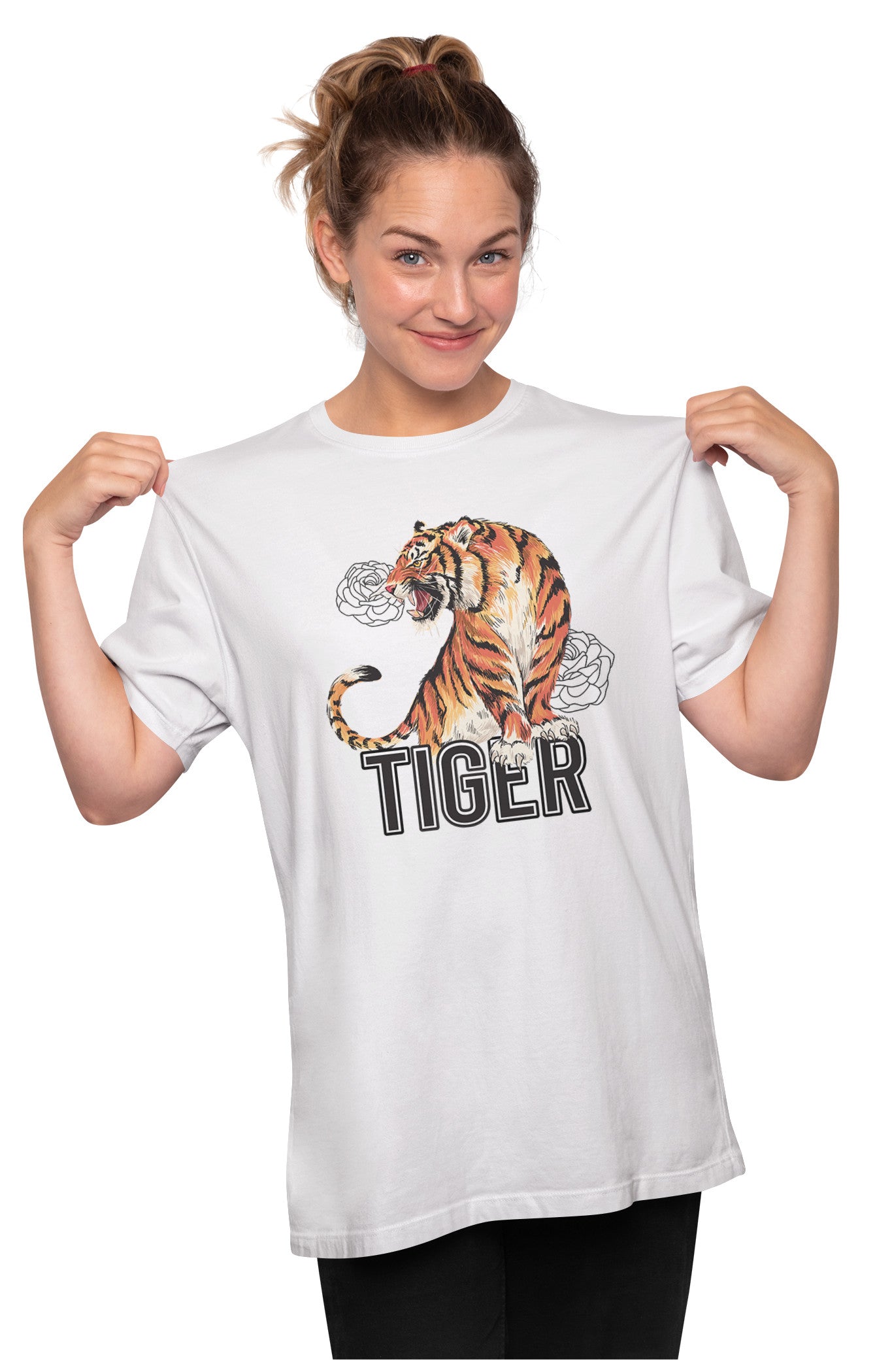 Tiger Artwork Oversized Unisex T-shirt