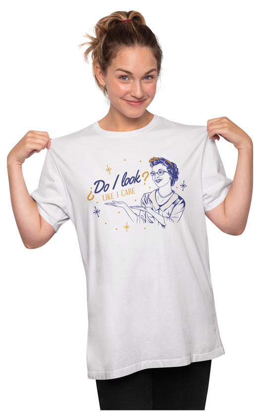 Do I Look Like I Care - Vintage Oversized Unisex T-shirt