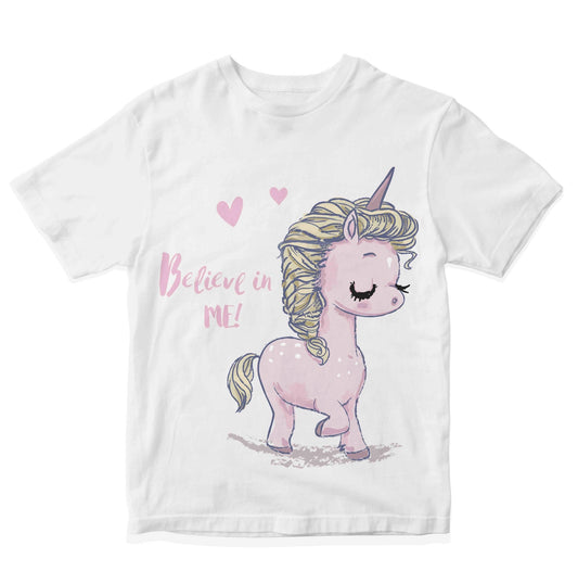 Believe In Me Cute Unicorn Girls Kids