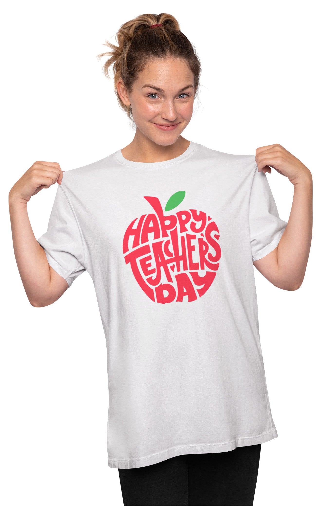 Happy Teacher's Day - Apple Oversized Unisex T-shirt