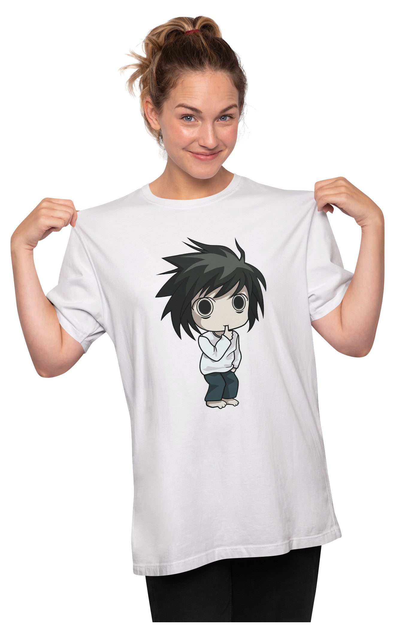 Death Note - L - Chibi Oversized Unisex T-shirt