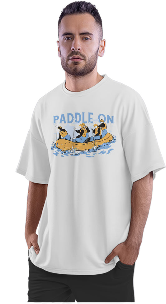 Paddle On - River Rafting Team Oversized Unisex T-shirt