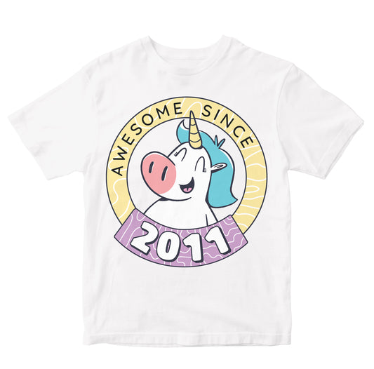 Awesome Since 2011 Unicorn Toddler