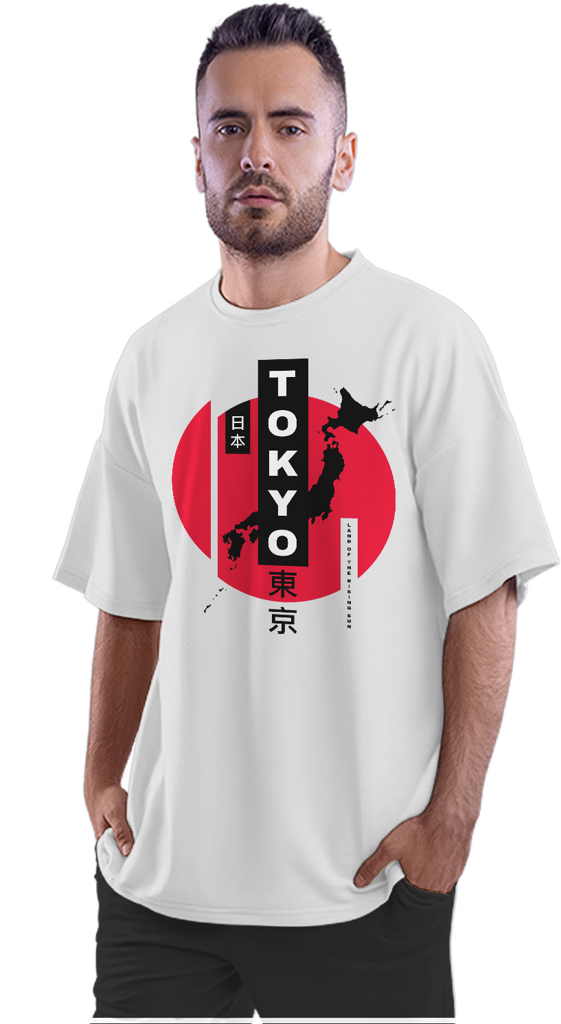 Land Of The Rising Sun - Japan Oversized Unisex T-shirt