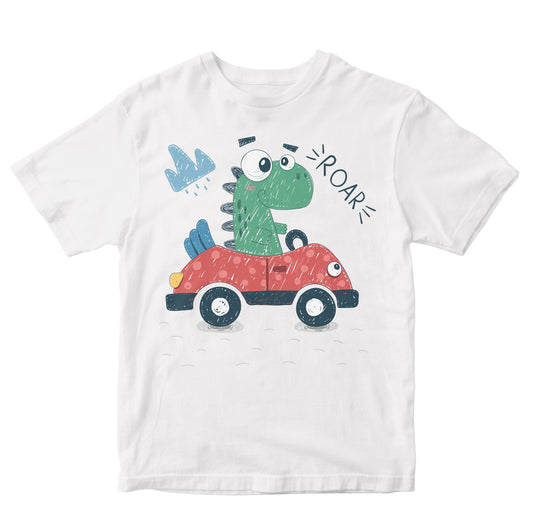 Cute Dino Travelling Toddler