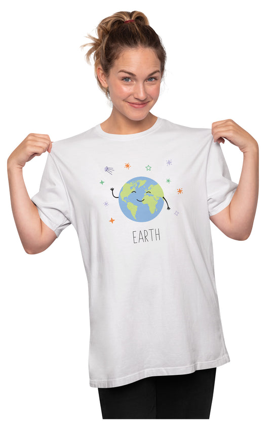 Happy Earth Oversized Unisex T-shirt
