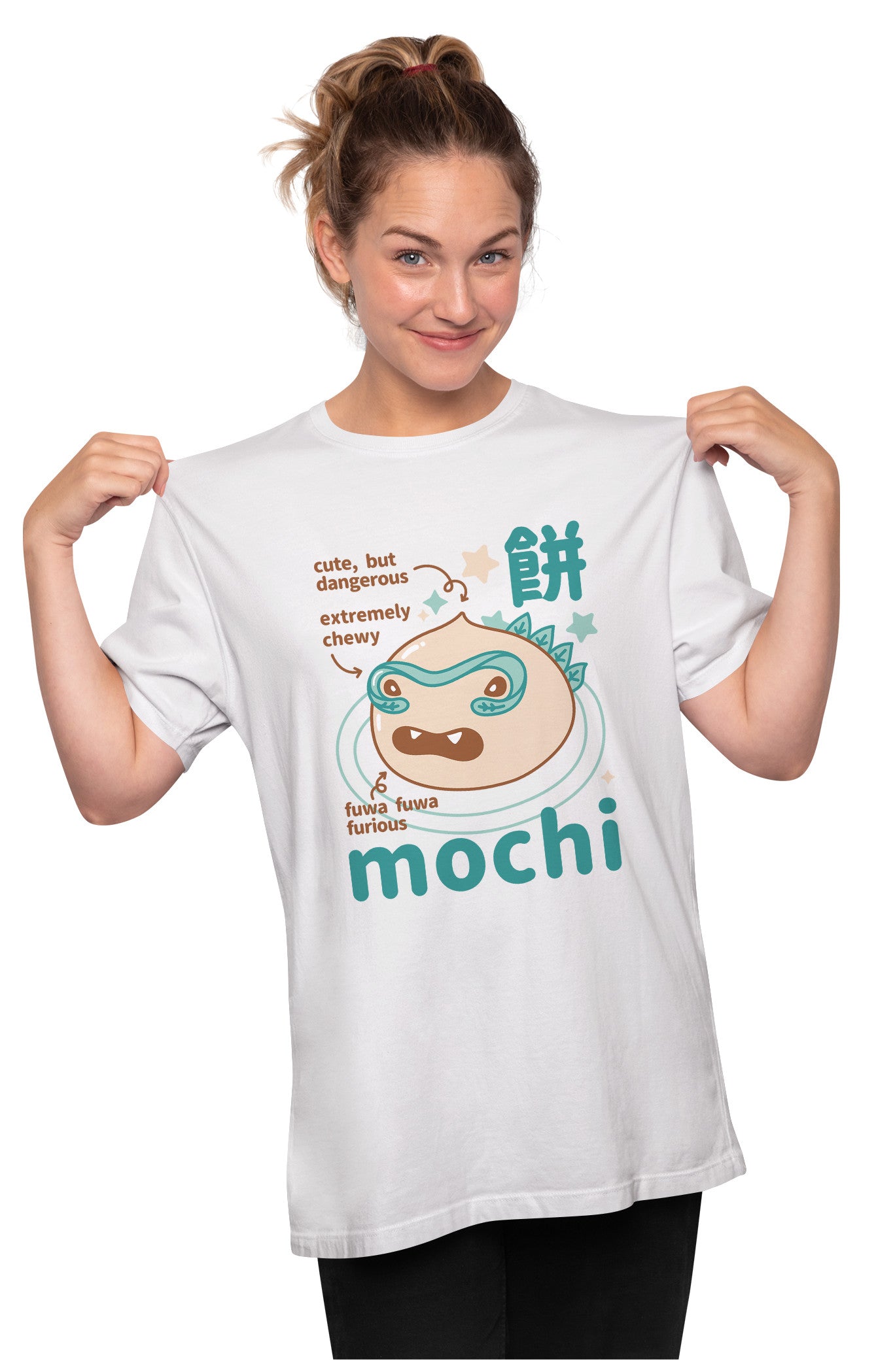 Mochi Monster - Japanese Rice Cake Dessert Oversized Unisex T-shirt