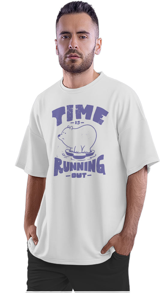 Time Is Running Out - Global Warming Oversized Unisex T-shirt