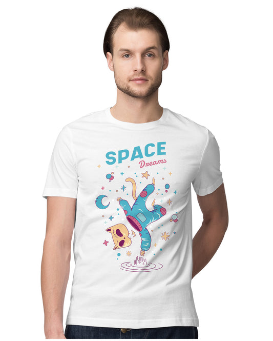 Astronaut Cat Floating In Space