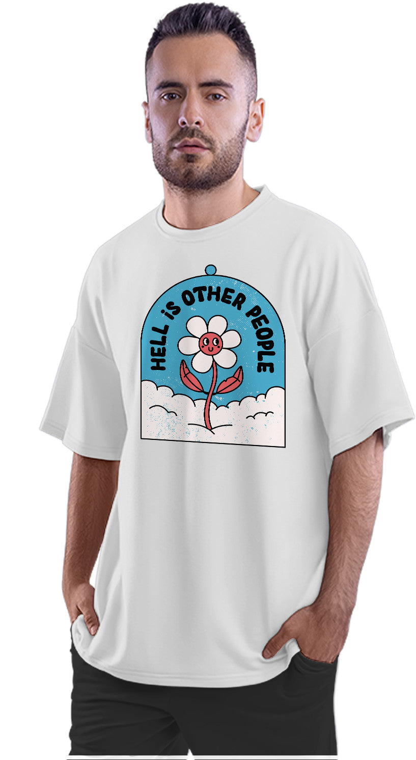 Antisocial Flower Oversized Unisex T-shirt