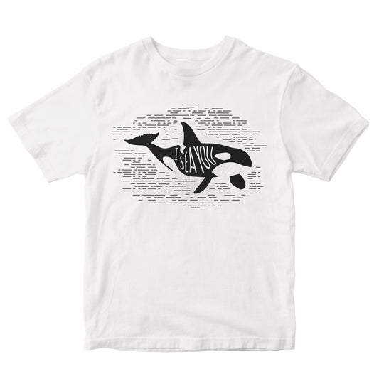 Hand Drawn Whale Silhouette Toddler
