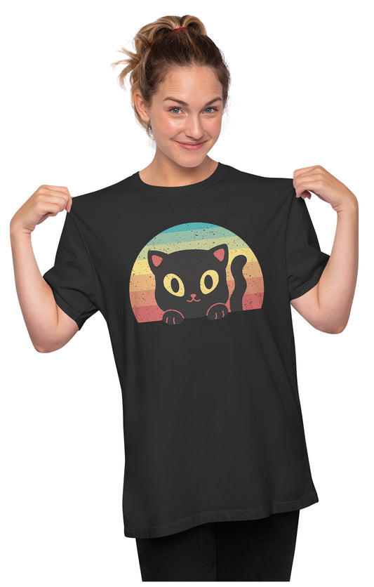 Black Cat - Retro Sunset