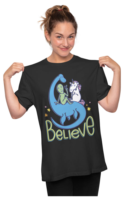 Believe - Alien, Unicorn And Nessie