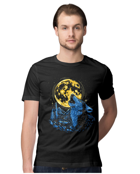 Wolf Howl & Moon