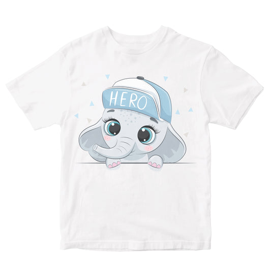 Cute Elephant In Cap Toddler T-Shirts